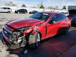 Salvage cars for sale at Littleton, CO auction: 2019 Infiniti Q50 RED Sport 400