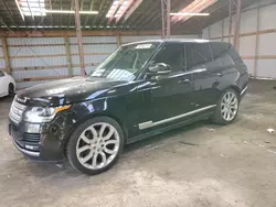 Land Rover salvage cars for sale: 2015 Land Rover Range Rover HSE