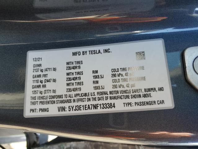 2022 Tesla Model 3