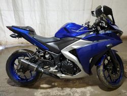 Salvage cars for sale from Copart Ebensburg, PA: 2017 Yamaha YZFR3