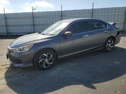 Salvage cars for sale at Antelope, CA auction: 2016 Honda Accord LX