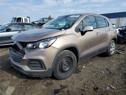 Salvage cars for sale from Copart Woodhaven, MI: 2018 Chevrolet Trax LS