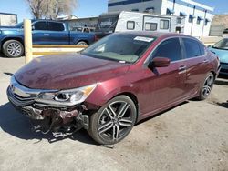 Salvage cars for sale from Copart Albuquerque, NM: 2016 Honda Accord Sport