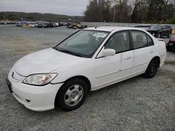 Salvage cars for sale at Concord, NC auction: 2004 Honda Civic Hybrid