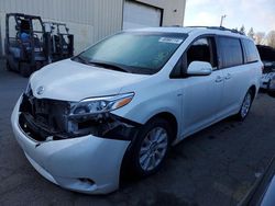 Salvage cars for sale from Copart Woodburn, OR: 2017 Toyota Sienna XLE