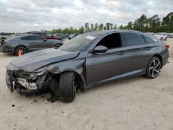 Salvage cars for sale at Houston, TX auction: 2018 Honda Accord Sport