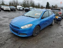 Salvage cars for sale from Copart Portland, OR: 2015 Dodge Dart SE