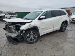 Salvage cars for sale at Hueytown, AL auction: 2018 Toyota Highlander LE