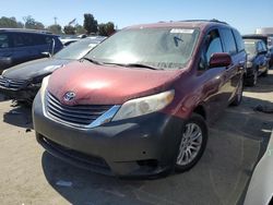 Salvage cars for sale at Martinez, CA auction: 2011 Toyota Sienna XLE