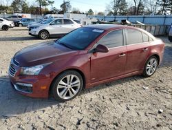 Salvage cars for sale at Hampton, VA auction: 2016 Chevrolet Cruze Limited LTZ