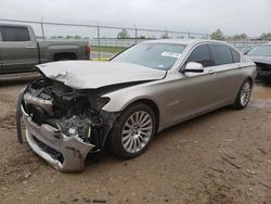 Salvage cars for sale from Copart Houston, TX: 2012 BMW 750 LI