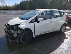 Salvage cars for sale at Arlington, WA auction: 2015 Nissan Versa Note S