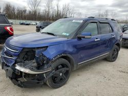 Salvage cars for sale from Copart Leroy, NY: 2015 Ford Explorer Limited
