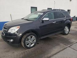 Salvage cars for sale at Farr West, UT auction: 2015 Chevrolet Equinox LT