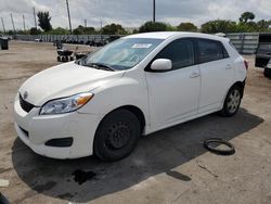 Salvage cars for sale from Copart Miami, FL: 2009 Toyota Corolla Matrix