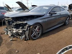 Salvage cars for sale from Copart Elgin, IL: 2018 Mercedes-Benz S 63 AMG
