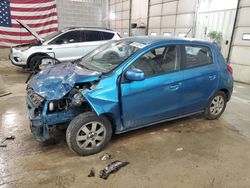 Salvage cars for sale from Copart Columbia, MO: 2015 Mitsubishi Mirage ES