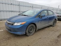 Honda salvage cars for sale: 2012 Honda Civic LX