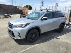 Salvage cars for sale at Wilmington, CA auction: 2019 Toyota Highlander SE