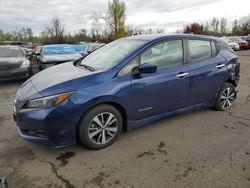 Salvage cars for sale from Copart Woodburn, OR: 2019 Nissan Leaf S Plus