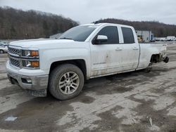 Salvage cars for sale from Copart Ellwood City, PA: 2015 Chevrolet Silverado K1500 LT