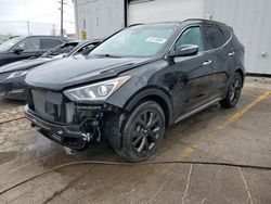 Salvage cars for sale from Copart Chicago Heights, IL: 2017 Hyundai Santa FE Sport