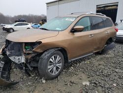 Salvage cars for sale from Copart Windsor, NJ: 2017 Nissan Pathfinder S