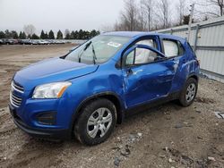 Salvage cars for sale at Elgin, IL auction: 2016 Chevrolet Trax LS
