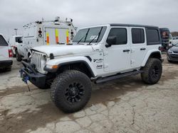 Salvage cars for sale at Indianapolis, IN auction: 2019 Jeep Wrangler Unlimited Sahara