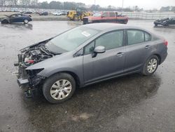 Salvage cars for sale from Copart Dunn, NC: 2012 Honda Civic LX