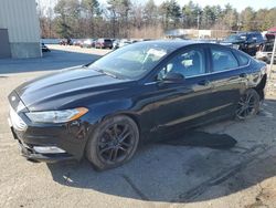 Salvage cars for sale at Exeter, RI auction: 2018 Ford Fusion SE