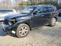 Salvage cars for sale at Waldorf, MD auction: 2017 Infiniti QX80 Base