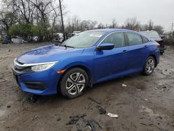 Honda salvage cars for sale: 2016 Honda Civic LX