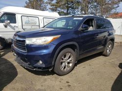 Toyota Highlander salvage cars for sale: 2015 Toyota Highlander XLE