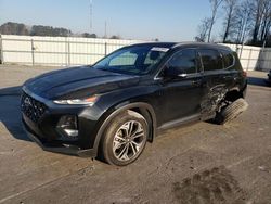 Salvage cars for sale at Dunn, NC auction: 2019 Hyundai Santa FE Limited