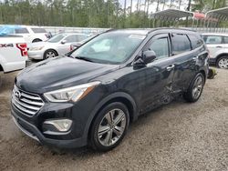 Salvage cars for sale at Harleyville, SC auction: 2013 Hyundai Santa FE Limited