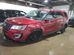 Ford Explorer salvage cars for sale: 2017 Ford Explorer XLT