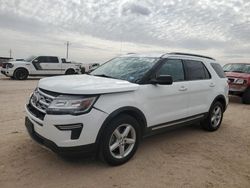 Ford Explorer salvage cars for sale: 2018 Ford Explorer XLT