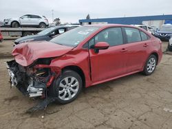 Salvage cars for sale from Copart Woodhaven, MI: 2021 Toyota Corolla LE