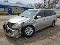 Salvage cars for sale at Wichita, KS auction: 2009 Honda Odyssey EXL