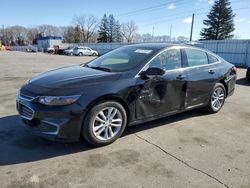 Chevrolet salvage cars for sale: 2016 Chevrolet Malibu LT