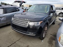 Salvage cars for sale at Martinez, CA auction: 2015 Land Rover Range Rover Supercharged