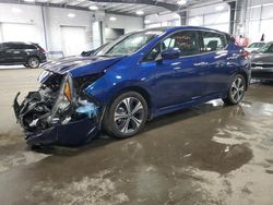 Salvage cars for sale at Ham Lake, MN auction: 2022 Nissan Leaf SL Plus