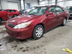 Salvage cars for sale from Copart Ham Lake, MN: 2004 Toyota Camry LE