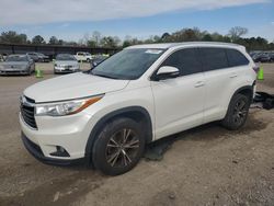 Salvage cars for sale from Copart Florence, MS: 2016 Toyota Highlander XLE