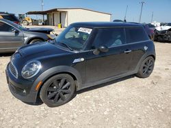 Salvage cars for sale at Temple, TX auction: 2013 Mini Cooper S