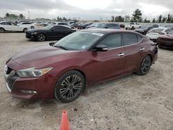 Salvage cars for sale from Copart Houston, TX: 2016 Nissan Maxima 3.5S