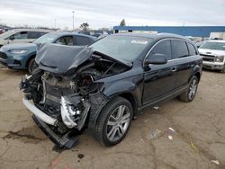 Salvage cars for sale from Copart Woodhaven, MI: 2013 Audi Q7 Premium Plus