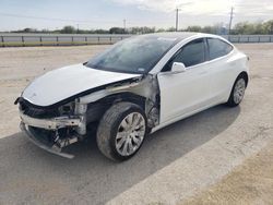 Salvage cars for sale at San Antonio, TX auction: 2020 Tesla Model 3
