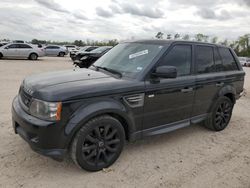 Salvage cars for sale at Houston, TX auction: 2011 Land Rover Range Rover Sport LUX